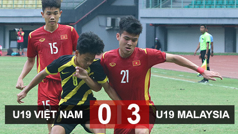 Kết quả U19 Việt Nam 0-3 U19 Malaysia: Thất bại tiếc nuối ở bán kết