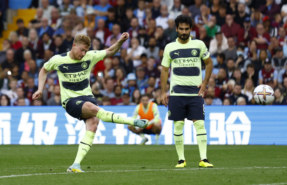 Haaland ghi bàn nhưng Man City vẫn mất điểm trước Aston Villa