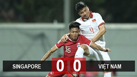 Kết quả Singapore 0-0 Việt Nam: Bất lực trên đất khách